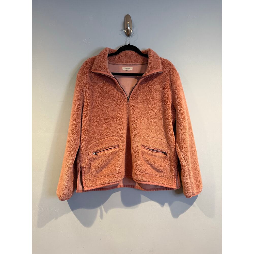 Madewell Sherpa Fleece Half-Zip Pullover